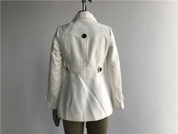 Fashion Ladies Wool Coat Milk Retro Ladies Single Breasted Coat TW55642