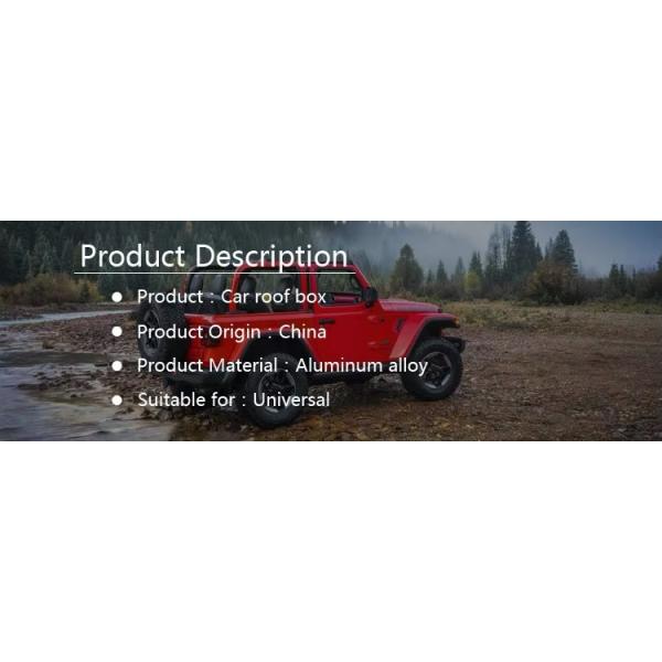 Sunsing New Design Universal ABS Car Roof Boxes Car Top Box Accessories with Roof Mount Car Rack and Rail