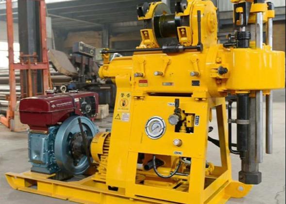 Yellow Color Electric Water Well Drilling Machine 150mm Drilling Hole Diameter
