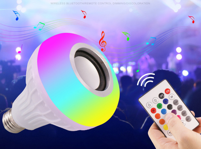 Дистанционное управление SMD5730 шарика диктора Bluetooth переходника RGBW E27
