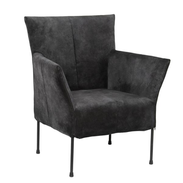 Современный мягкий акцент ручной стул стабильная структура с металлической рамой Dc-7383