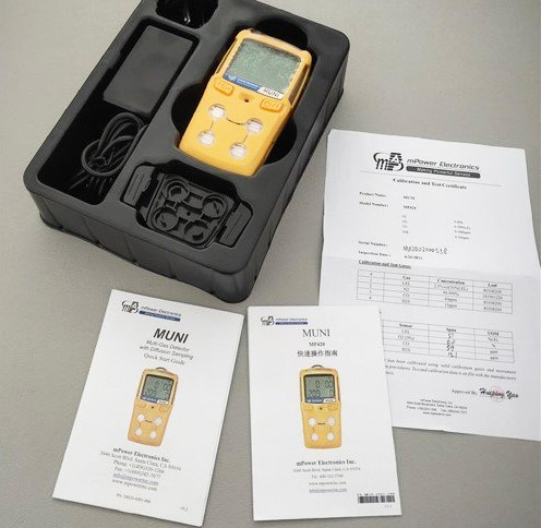 Robust Zetron Portable Multi Gas Detector MUNI MP420 For CO / H2S / O2 / LEL