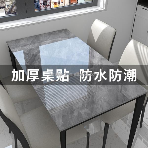 Peel Off Marble Wallpaper Heat Resistant 10m Black Marble Effect Wallpaper