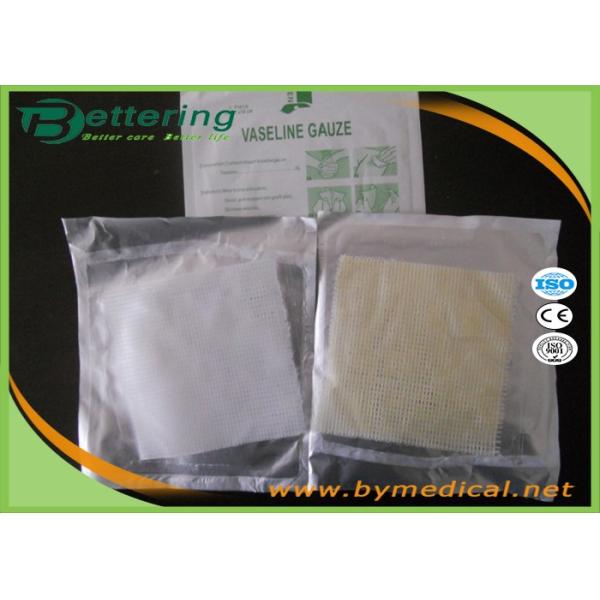 Sterile Paraffin Gauze Dressing Swabs , Wound Care Vaseline Gauze Dressing
