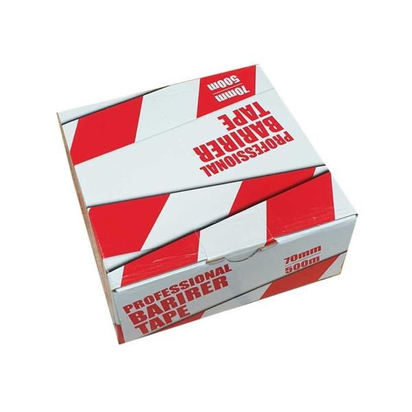 Red/White Hazard Warning Tape Road Safety Caution Tape Reflective PVC Barricade Tape