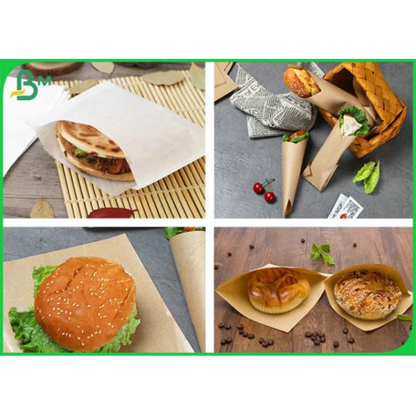 Бумага Kraft качества еды цвета 70gsm 80gsm Uncoating Брауна для упаковывая еды