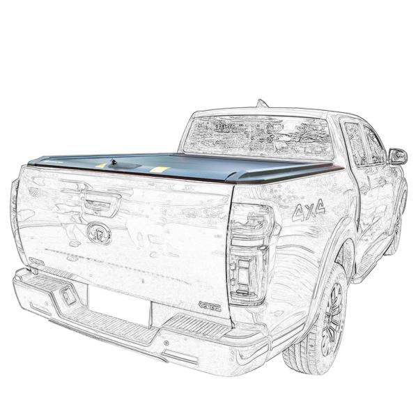 OEM Accepted Manganese Steel Hard Tri Folding Truck Bed Cover for Dodge Ram Maverick 5.5
