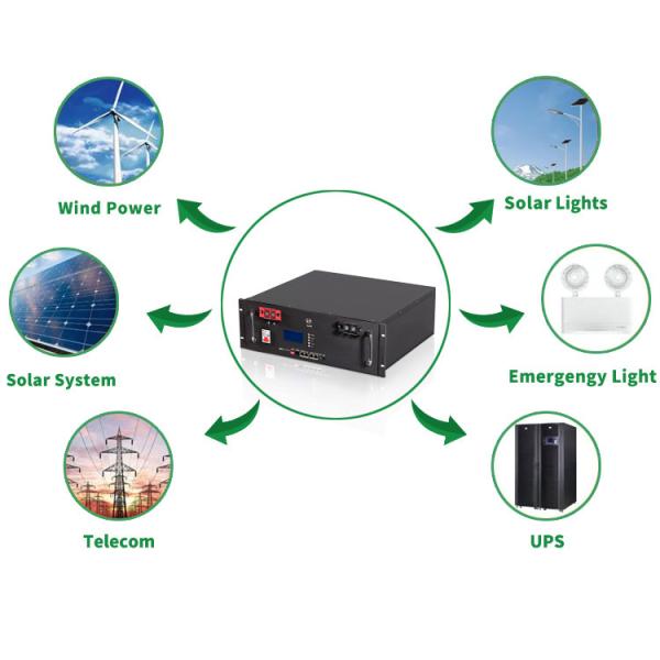 Умная система хранения литийных батарей BMS All in One Off Grid / Hybrid Grid Energy Wall Rack.