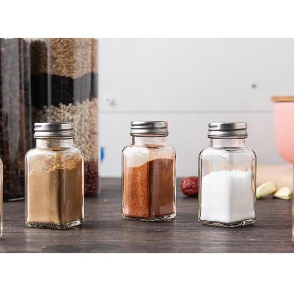 Загерметизированная бутылка 4*4*9cm Condiment еды хранения стеклянная упаковывая