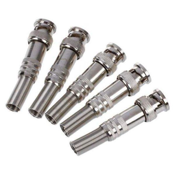 Crimp Mounting BNC Male Connector with IP65 Waterproof Rating and DC~4 GHz Frequency Range for RG59