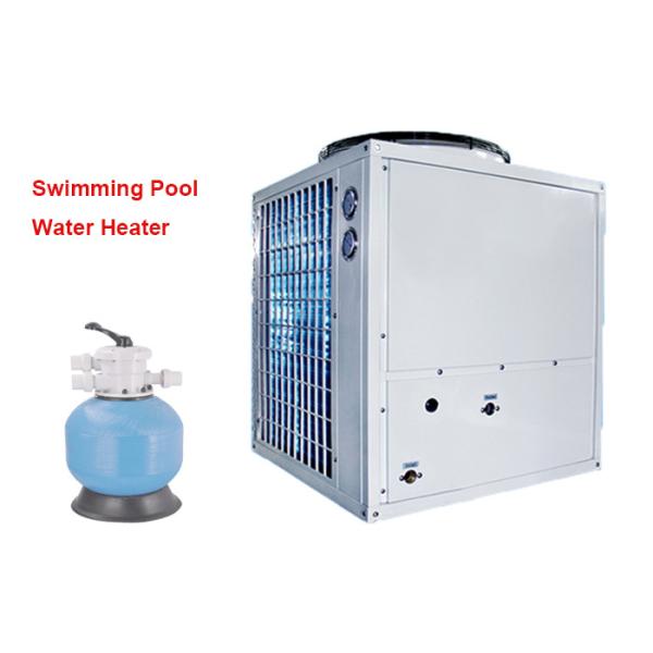 Meeting 28KW Spa Water Heater Swimming Pool Heat Pump Work With Sand Filter