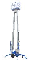 tipo dual de la plataforma de trabajo aéreo del palo de 200Kg y de los 9m Camión-Montado y aluminio