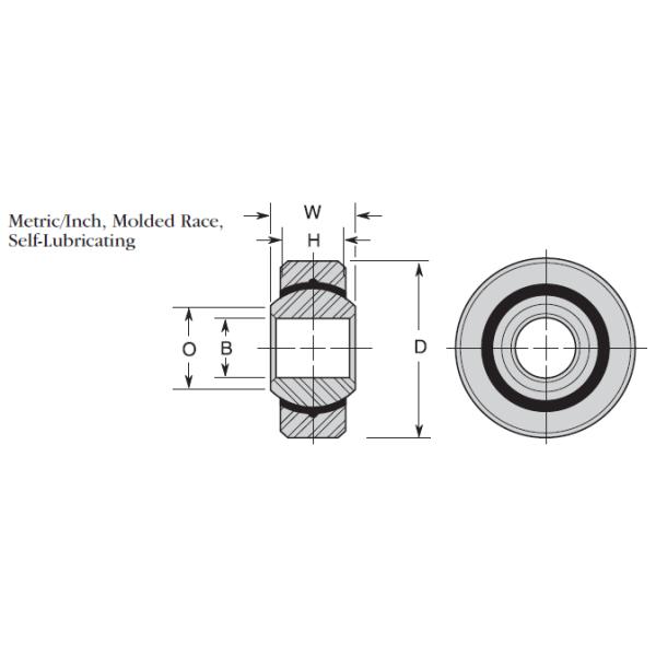 J / Rolamento de rolo esférico da JM, métrica moldada da raça/polegada dos rolamentos de esferas