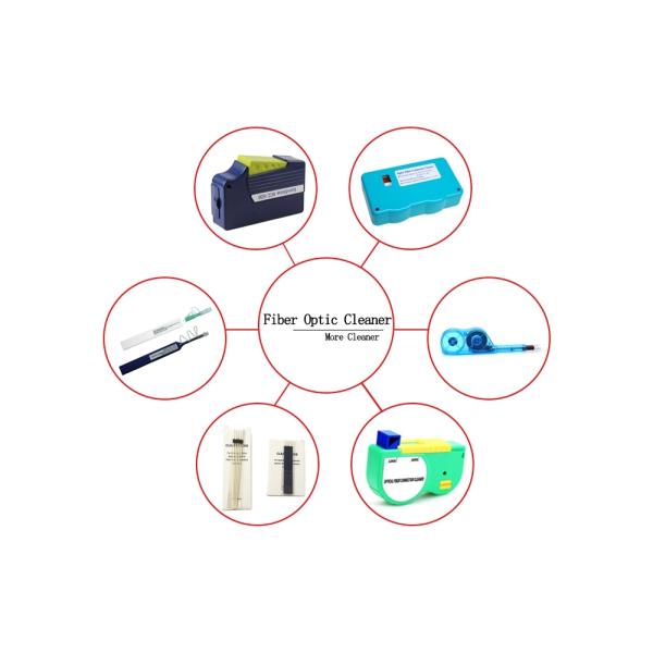 Plastic Fiber Optic Cable Tools Optical Fiber Connector Ferrule Cleaning Box
