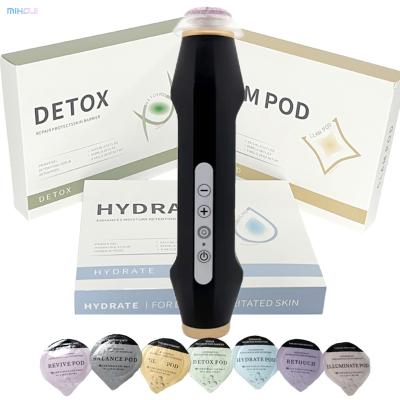 Rechargeable CO2 Oxygen Bubble Pen with 6 Pods & Gel and 2 Years Warranty for Home Use