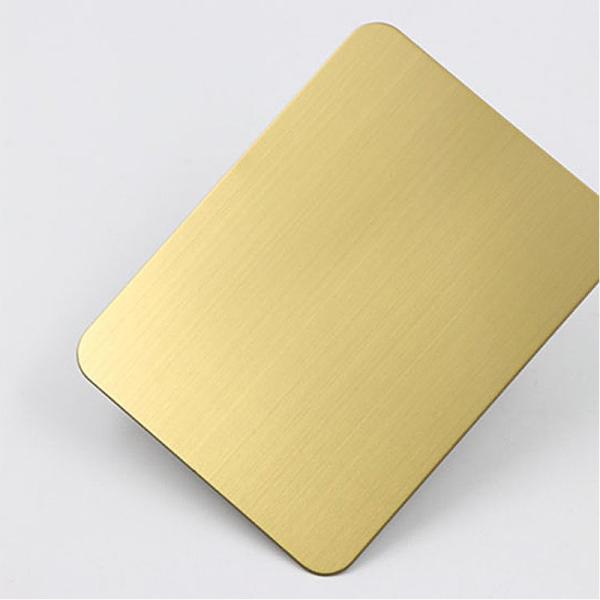 1.22m Width Golden Mirror Stainless Steel Sheet Plate 304 316L 430