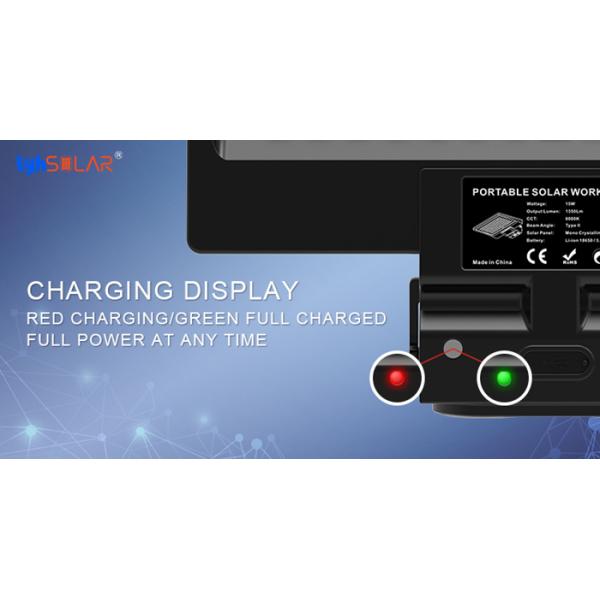 1150Lm10W портативные солнечные света на открытом воздухе 4500k со светами безопасностью емкости батареи 4400mAh