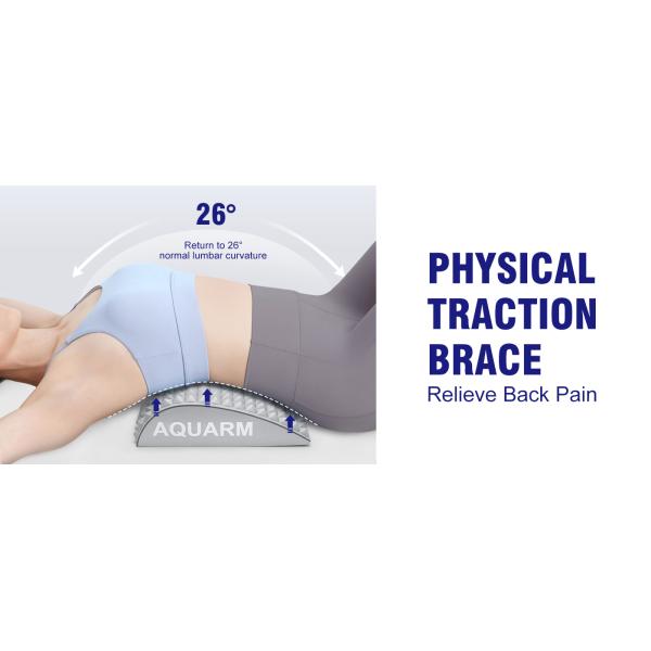 TPE Arch Lumbar Spine Lower Pillow Soft Stretcher for Relief of Back and Neck Pain