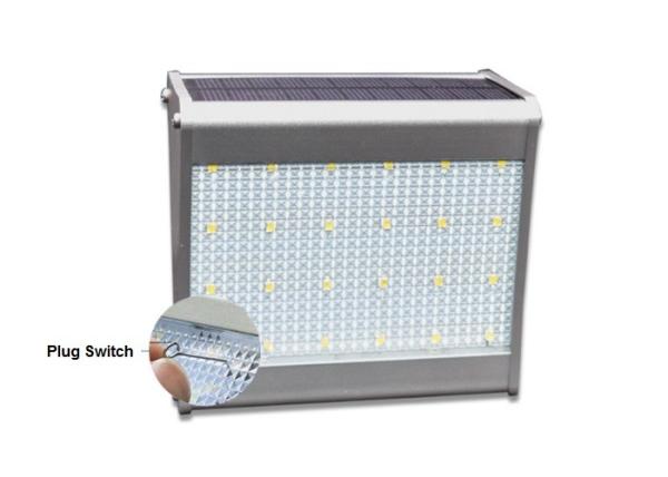 Radar Sensor Solar LED Wall Light 2W 450Lm  IP65 waterproof