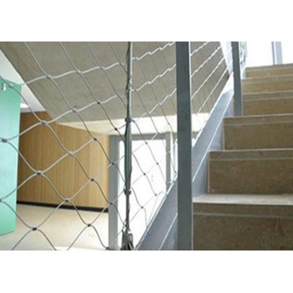 Stainless Steel Rope Mesh Strong Tensile Decorative Net For Outdoor Balcony