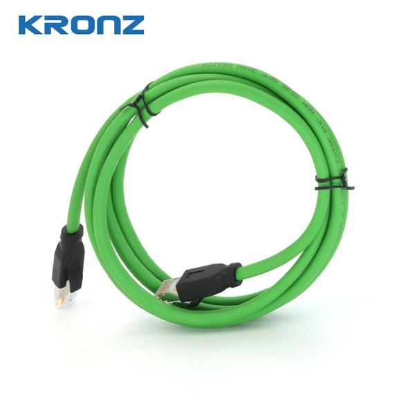 8 Pin Cat6A RJ45 Connector For Secure Connections IP20 Protected TPU Ethernet Cable