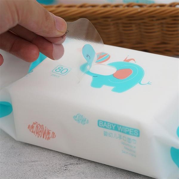 Algodão Natural Sensível Bio Segredo Toalhas Molhadas para Bebê 80PCS Sacos para Limpeza da Pele do Bebê