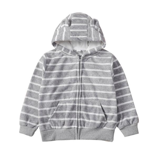 Revestimento encapuçado infantil das crianças do fecho de correr da cópia dos desenhos animados da roupa das crianças do inverno
