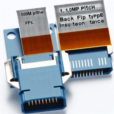 1.0mm Pitch FPC Connector Back Flip Type 500MΩ Insulation Resistance