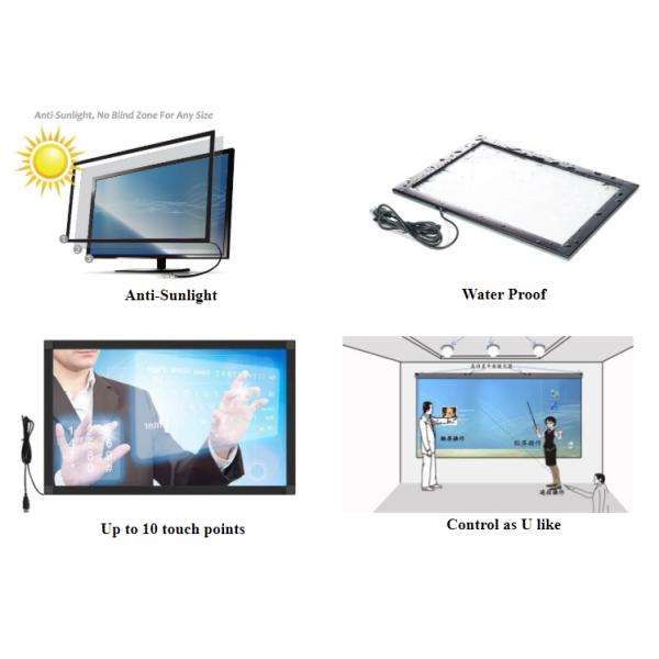 15.6 Inch Infrared Touch Frame TK Series Multi Touch Points USB Connect