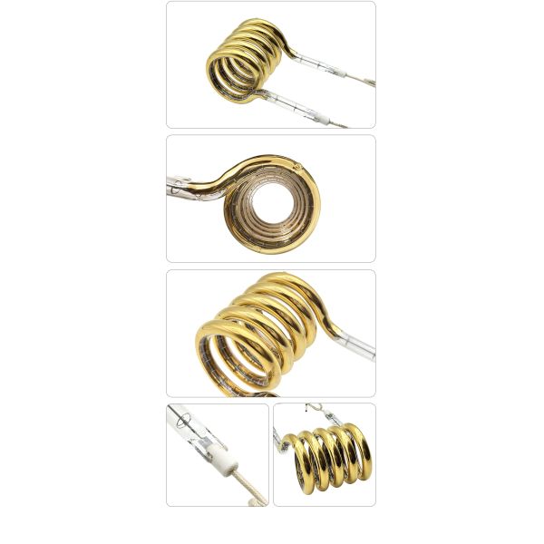 Gold Coating Ring Infrared Lamp with 100-7600W Power and 8-14mm Quartz Tube for Efficient Heating