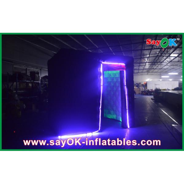 Прочное шатра Photobooth небольшой черноты будочки фото раздувное рекламируя неэтилированное