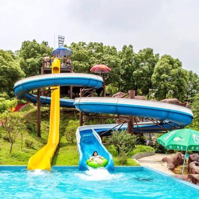 Thrilling Water Slides Open Spiral Slide With Custom Design And Color