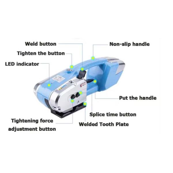 Portable 3000mAh Battery Powered Strapping Machine for 13-16mm PP/PET Strap Easy