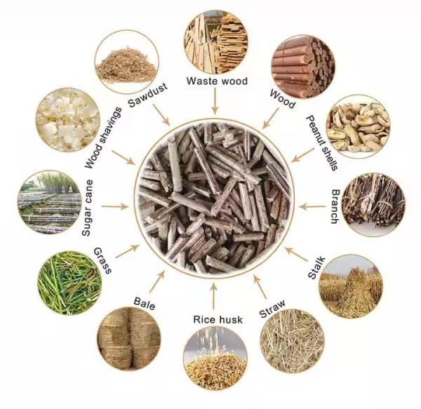 Wood Pellet Making Machine 1-2 T/H Wood Sawdust Biomass Biofuel Pellet Machine Wood Pellet Mill