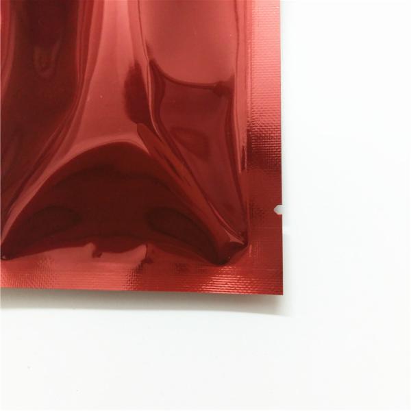 Foil Laminated Plastic Pouches Packaging Reclosable Mylar k Bag Red Mylar Zipper Bag