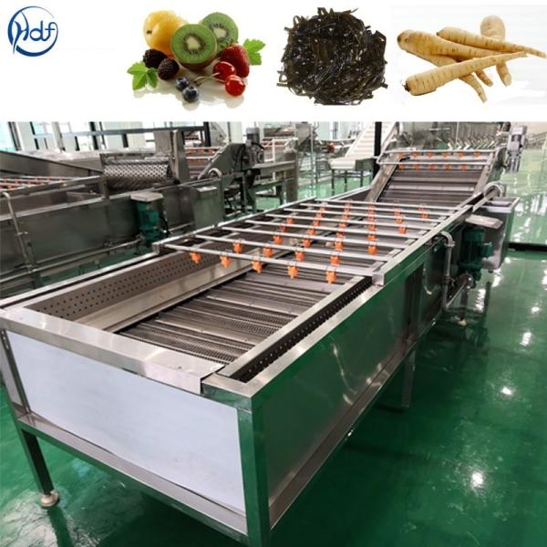 washing machine for salad vegetable  large vegetable cleaning line Multi-functional fruit and vegetable cleaning machine