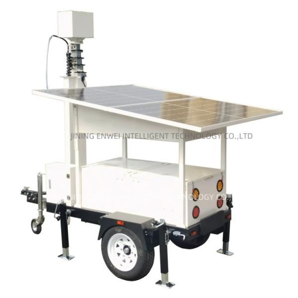 All-Weather Solar Trailer With CCTV Night Vision For 24/7 Construction Site Security