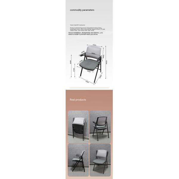Comfortable Training Office Chair with Fixed Handrail Reclining and Foldable Design