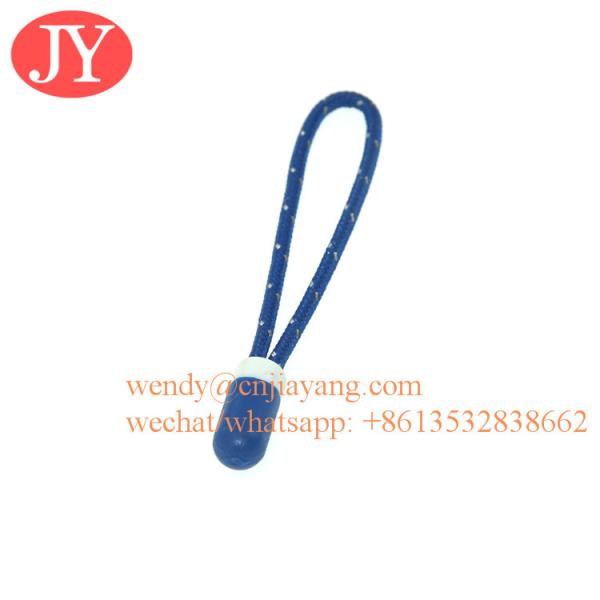 Jiayang zipper pull tab rubber  Silicon string rope customized soft zipper puller for backpack zipper pull tag for bags