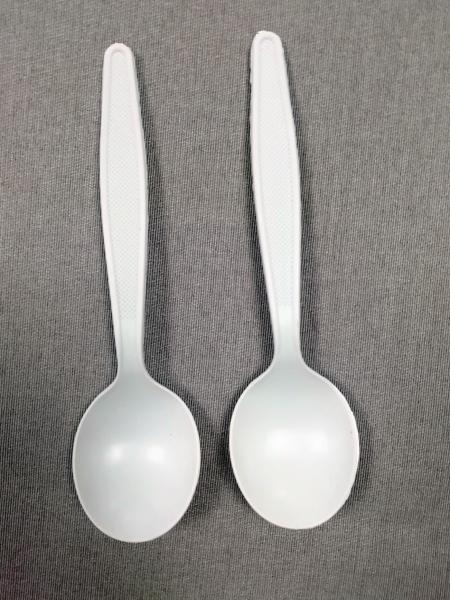 6 Inch Compostable Western Spoon Eco Friendly Cutlery Set Made From Cornstarch - Perfect Alternative To Plastic & Wood