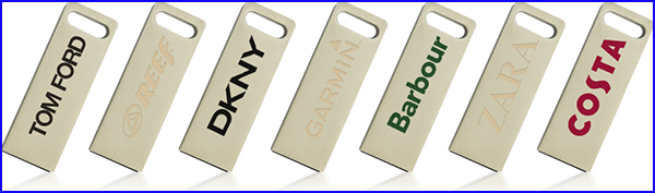 Stainless Metal 4GB Flash Drive for Business Man and Company Gift