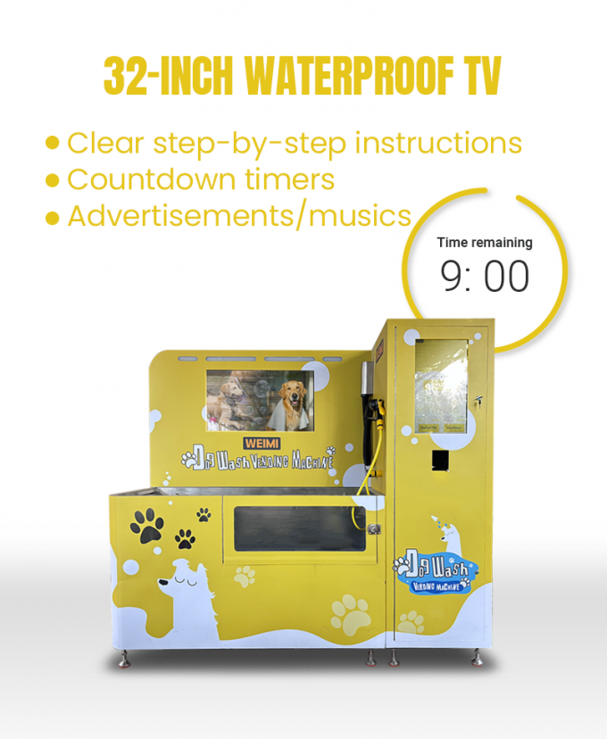 Self Service Vending Machines Suitable for Open and Semi Outdoor Locations Providing Quick Dog Grooming Solutions