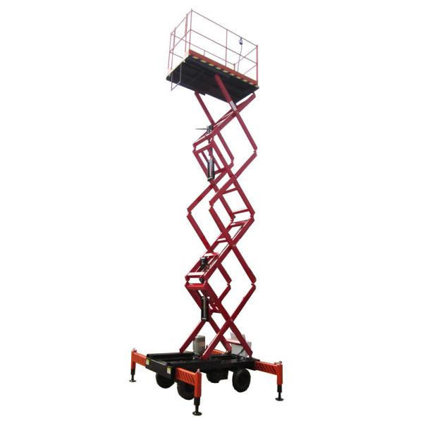 500kg Load Capacity 7.5m Height Semi Electric Mobile Lift
