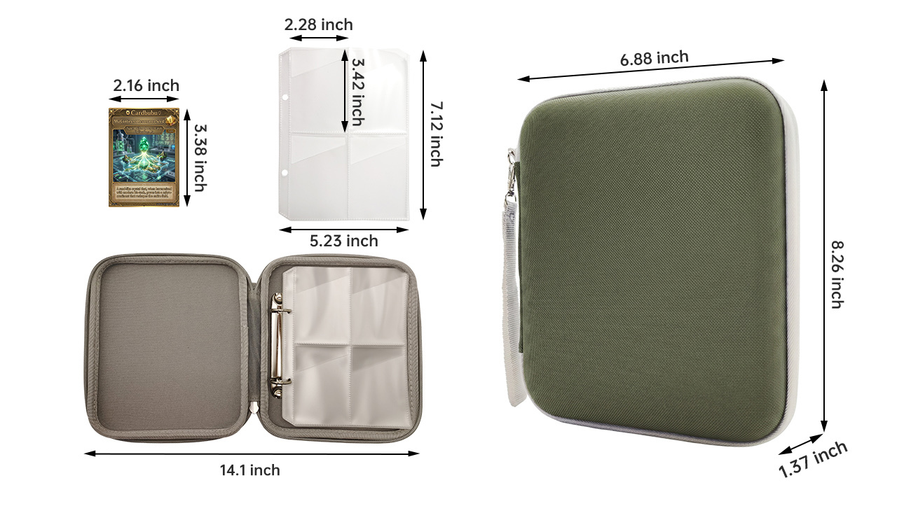 OEM Zipper Card Binder Manufacturer for Trading Card Games and Collectible Brands