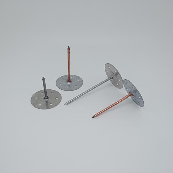 Zinc Finish Self Stick Insulation Hangers Stainless Steel Marine & Greenhouse Fixing Spindle Pins