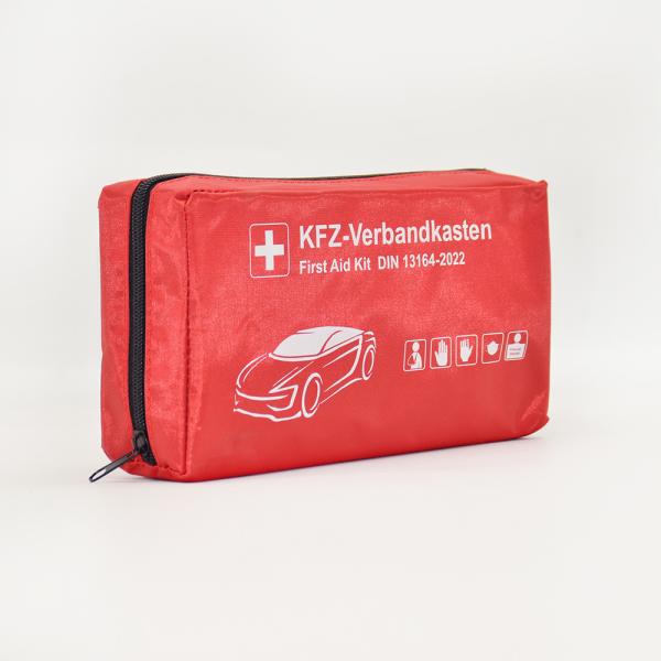 DIN13164-2022 Compliant Vehicle First Aid Kit with 3 Years Warranty and CE/ISO13485/MDR Certification