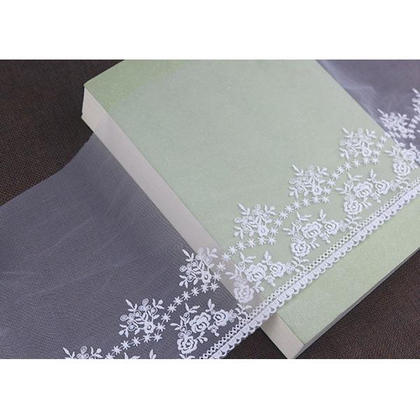 Год сбора винограда вышил флористической марле Тюль отделки шнурка сетки нейлона для границы платья