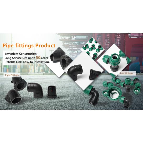 HDPE Straight Connector 4 Inches 25mm Butt Welding Socket Welding Pn16 HDPE Pipe Fittings