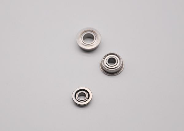 ABEC-1 F604ZZ Open ZZ Flanged Ball Bearing Radial Load Direction ISO9001