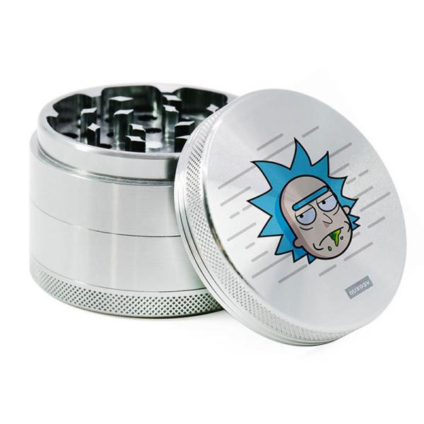 Four Layer Fancy Weed Grinder Aluminum Alloy Cartoon Anime Rick Morty Morty Smoker